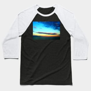 Elongated cloud in the sky Baseball T-Shirt